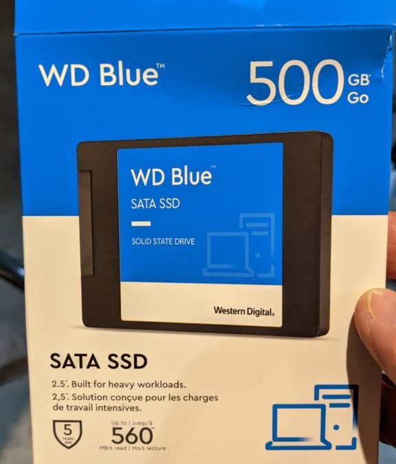 Replaced Old drive with SSD